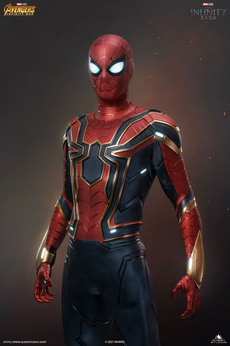 Queen Studios Life Size Iron Spider statue
