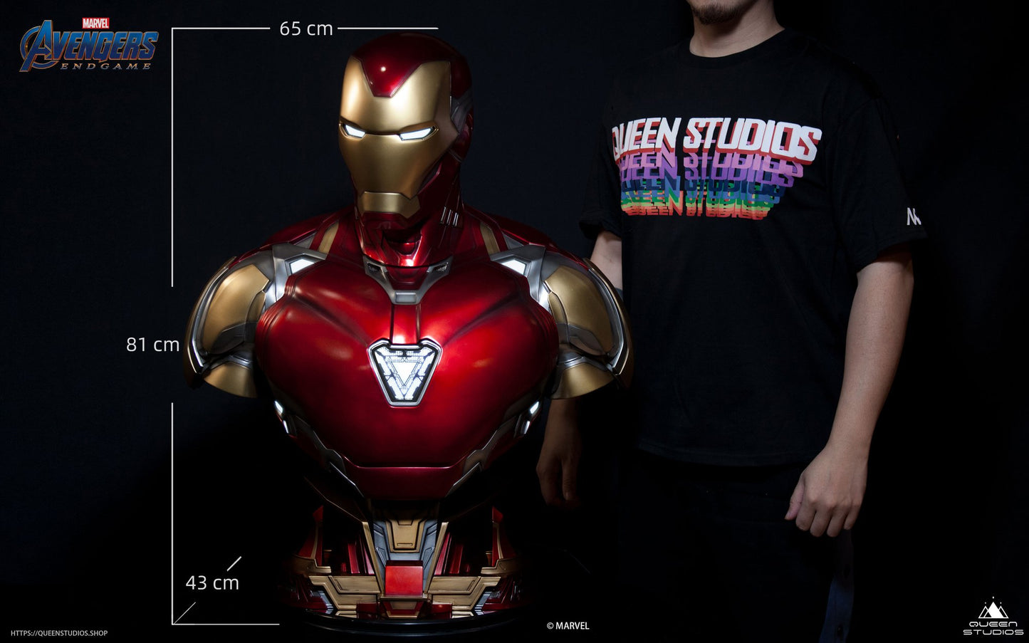 Queen Studios Life Size Iron Man Mark 85 bust