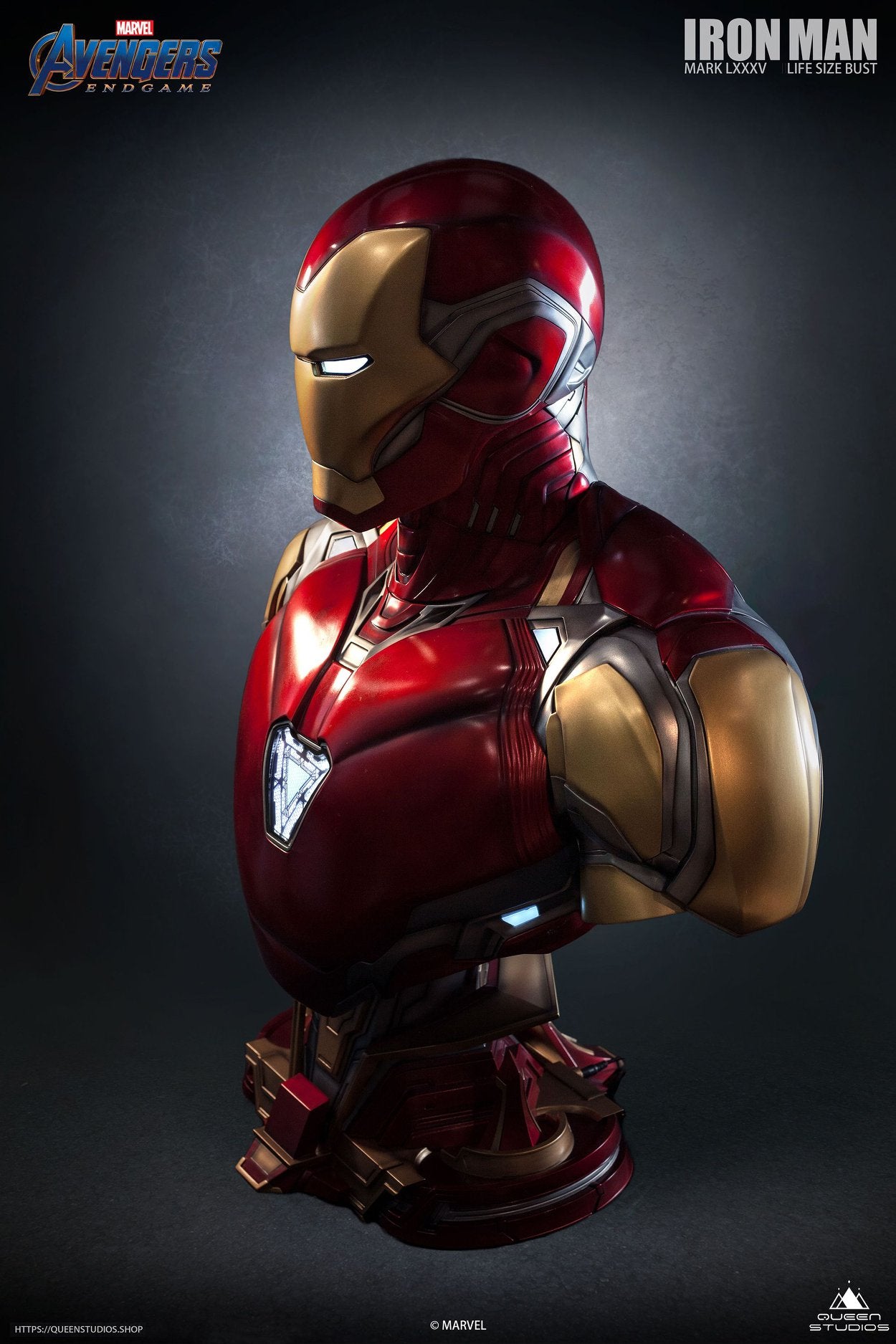 Queen Studios Life Size Iron Man Mark 85 bust