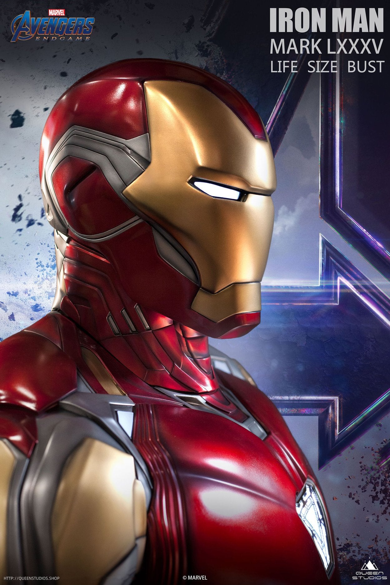 Queen Studios Life Size Iron Man Mark 85 bust