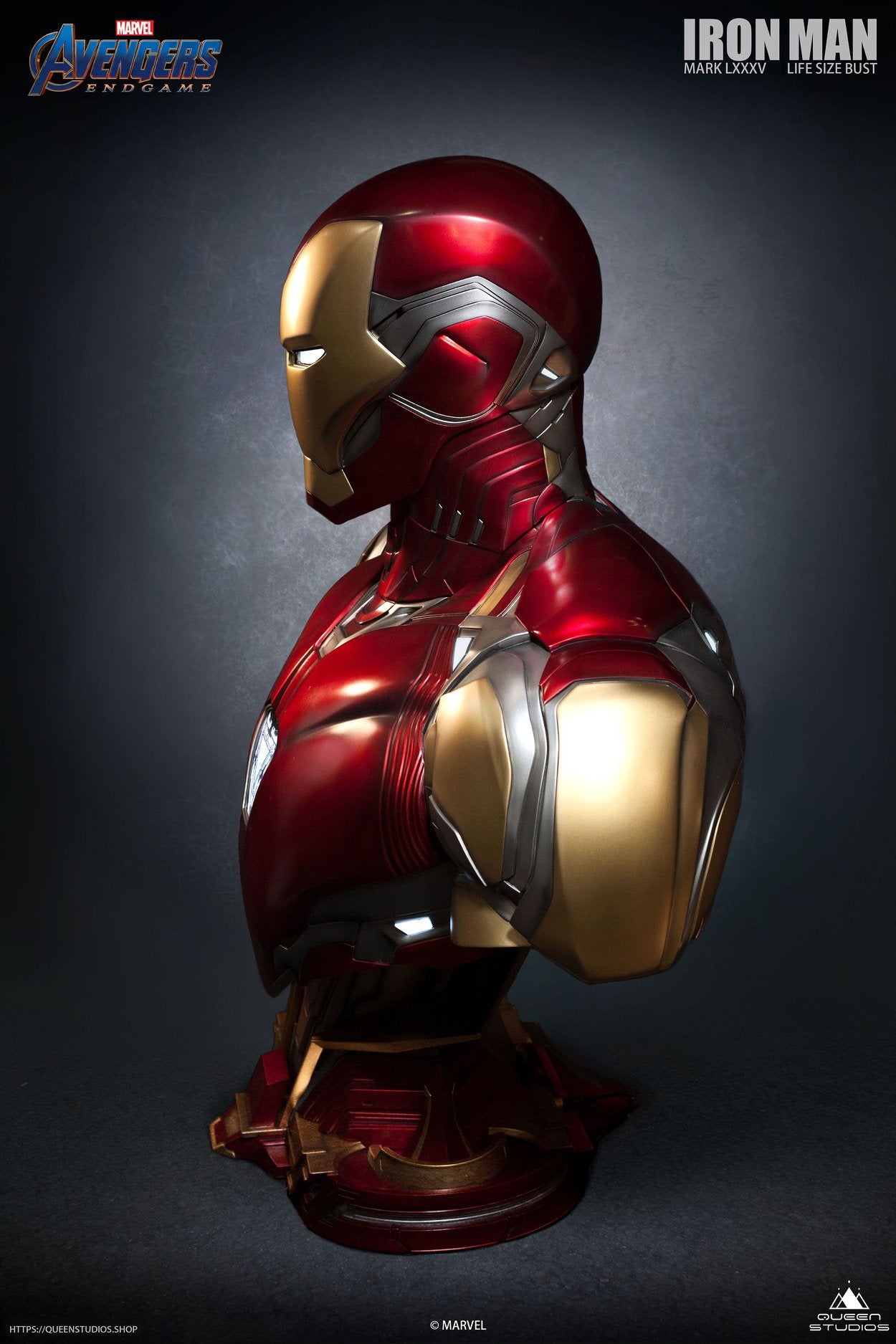 Queen Studios Life Size Iron Man Mark 85 bust