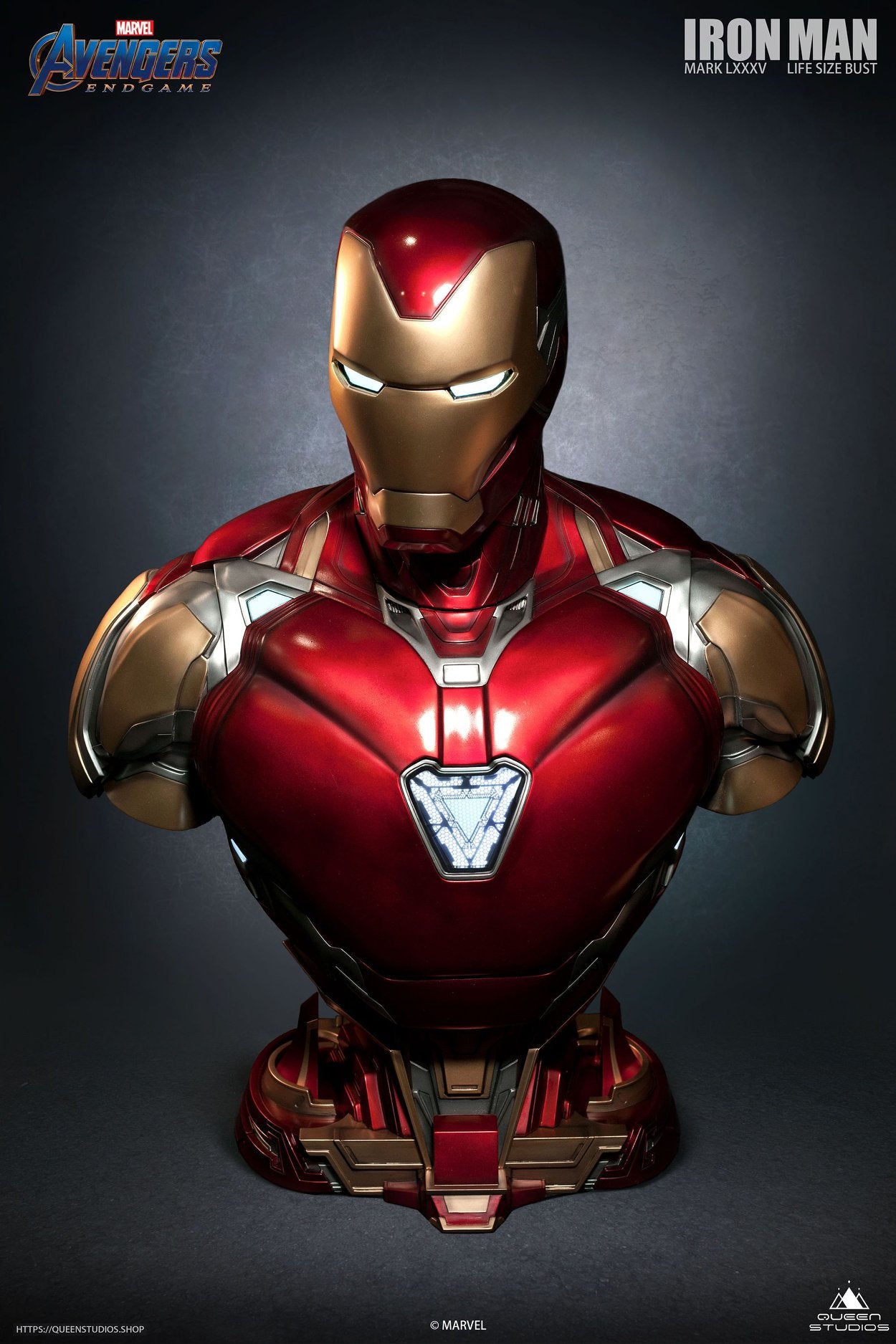 Queen Studios Life Size Iron Man Mark 85 bust