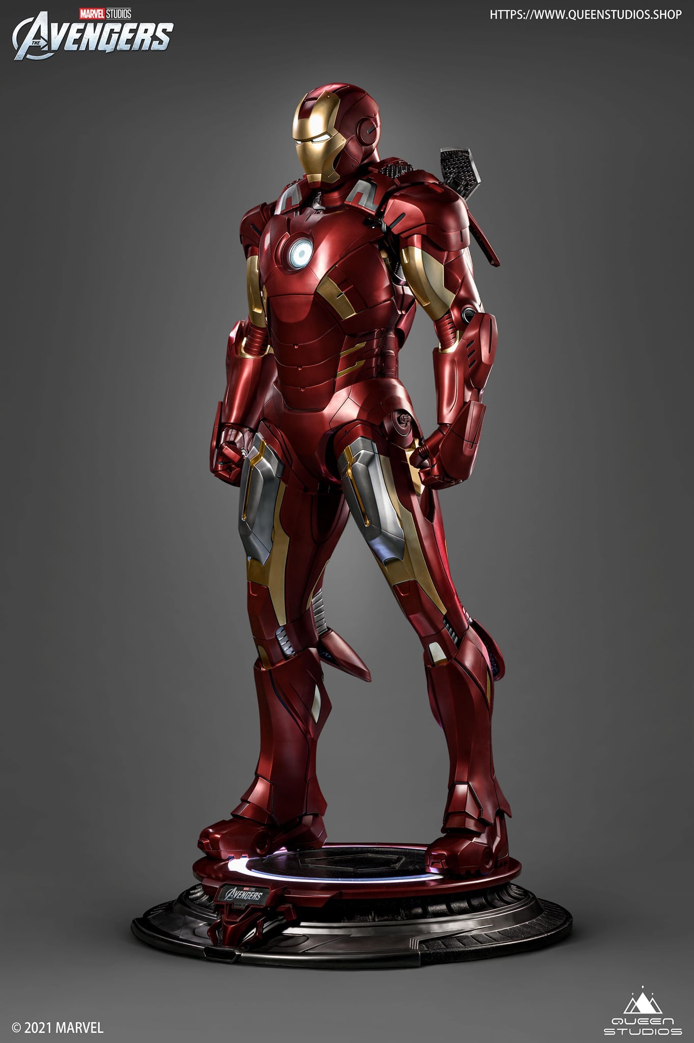 Queen Studios Life Size Iron Man Mark 7 statue