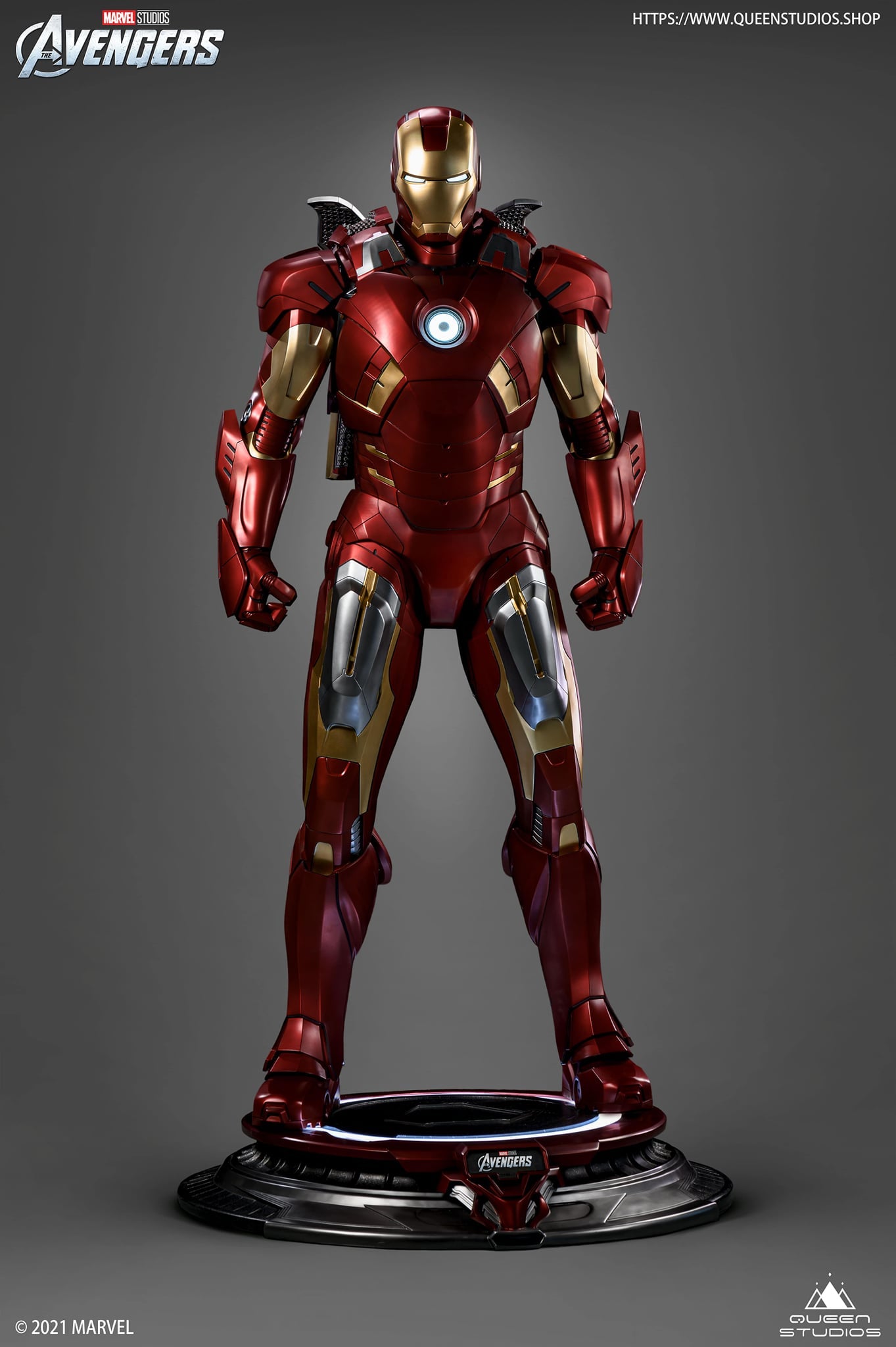 Queen Studios Life Size Iron Man Mark 7 statue