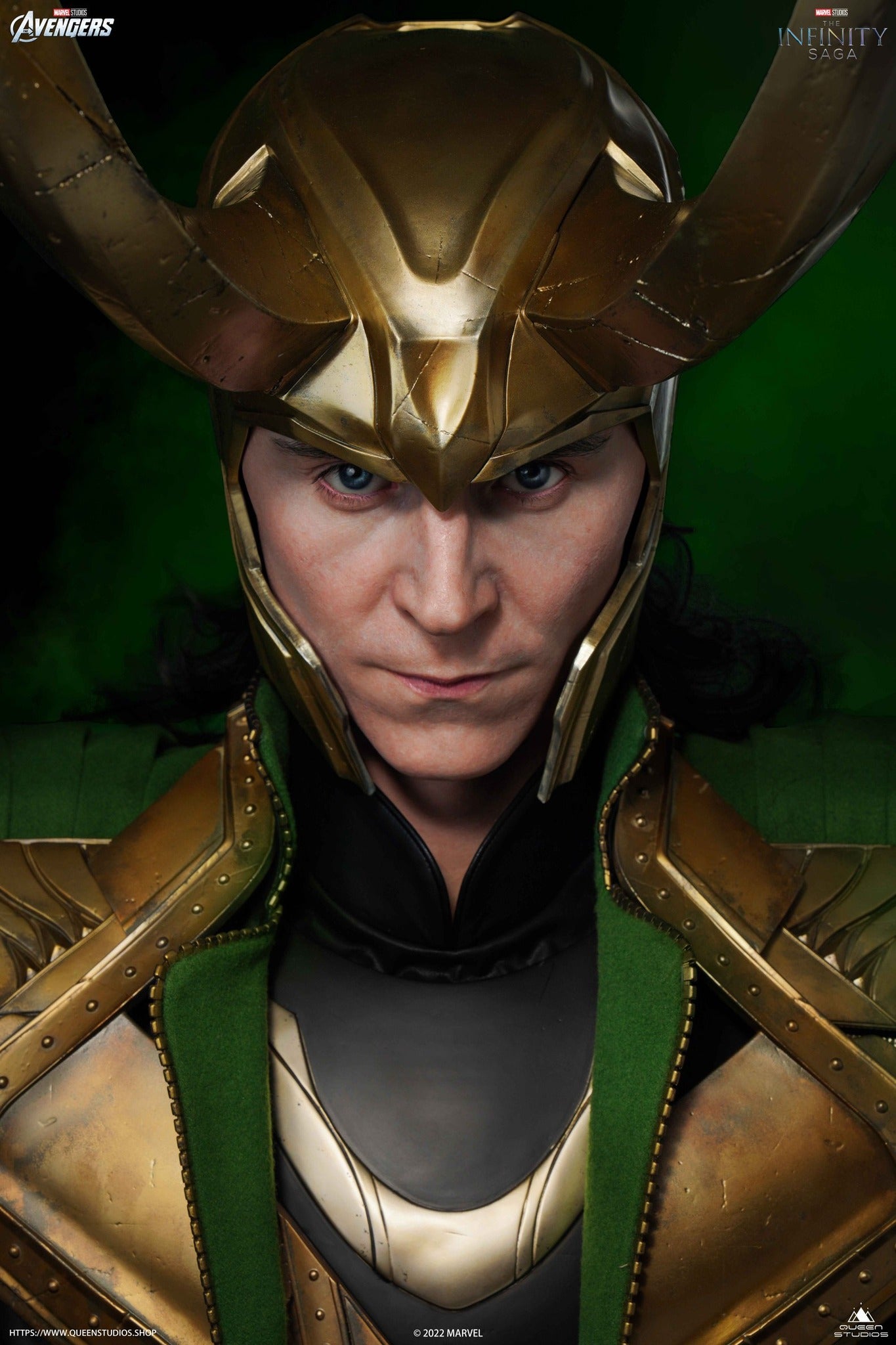 Queen Studios Life Size The Avengers Loki Bust 2.0