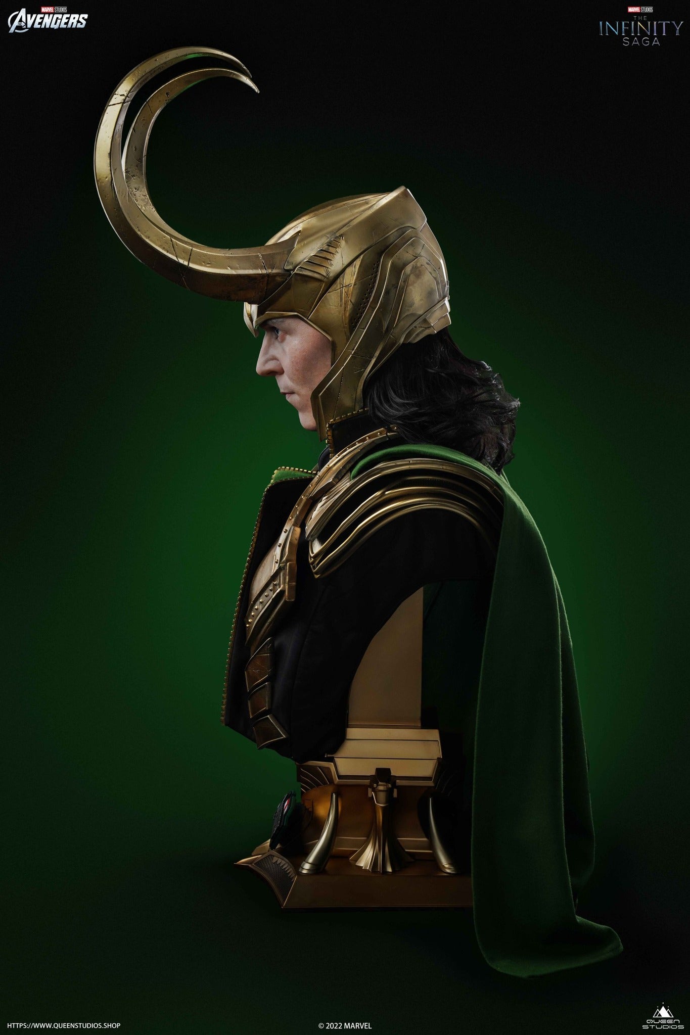 Queen Studios Life Size The Avengers Loki Bust 2.0