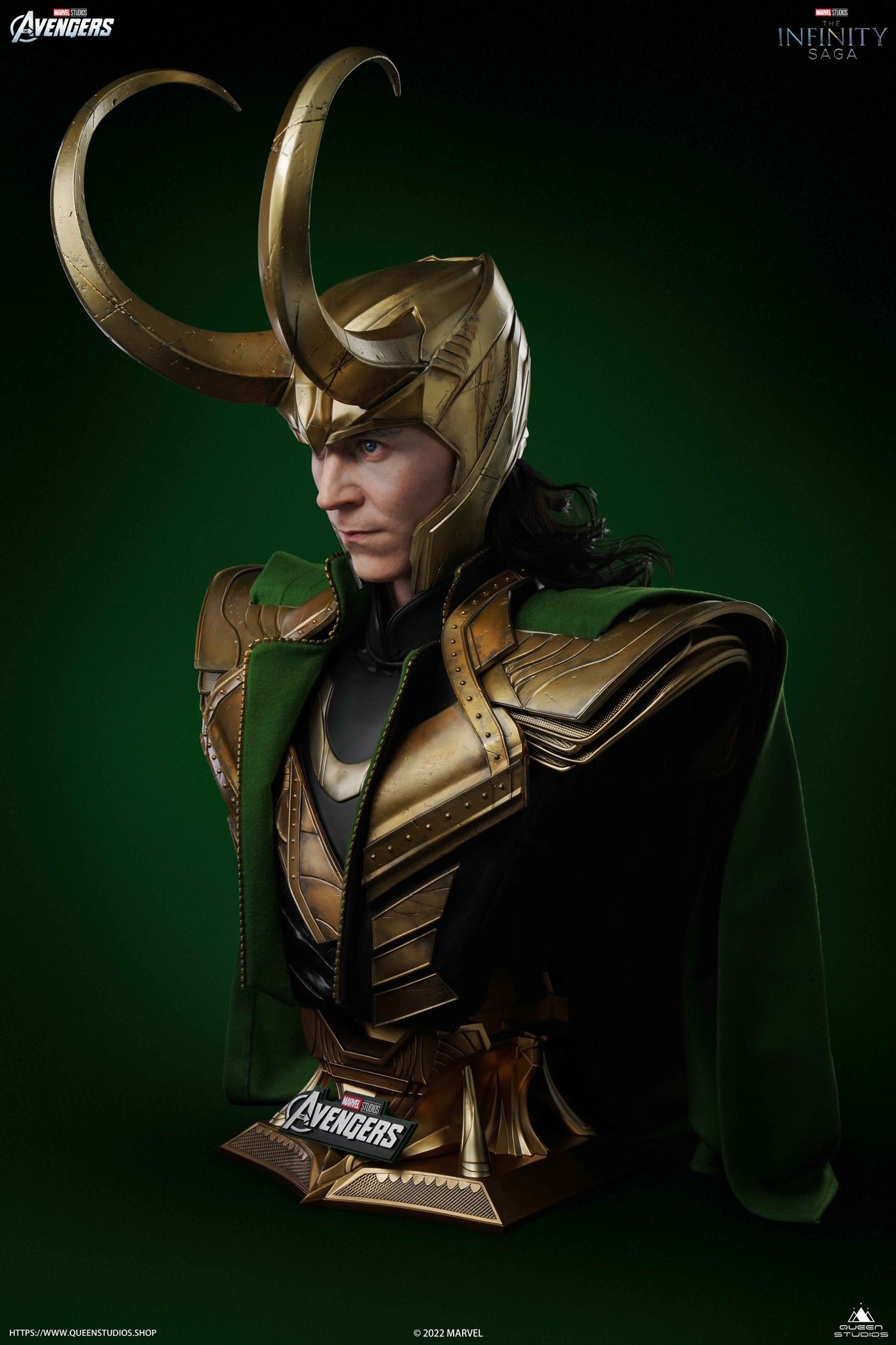 Queen Studios Life Size The Avengers Loki Bust 2.0