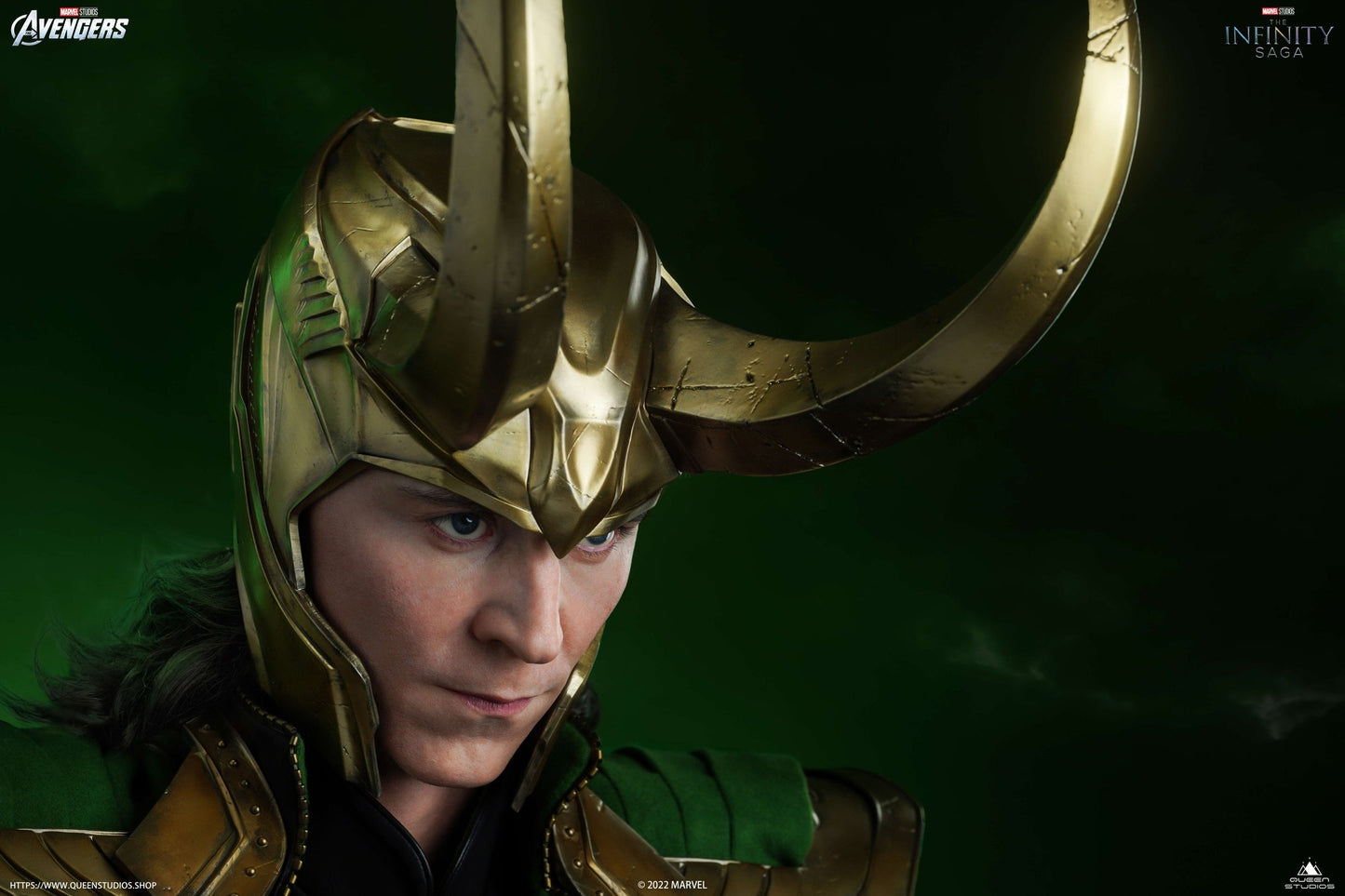 Queen Studios Life Size The Avengers Loki Bust 2.0