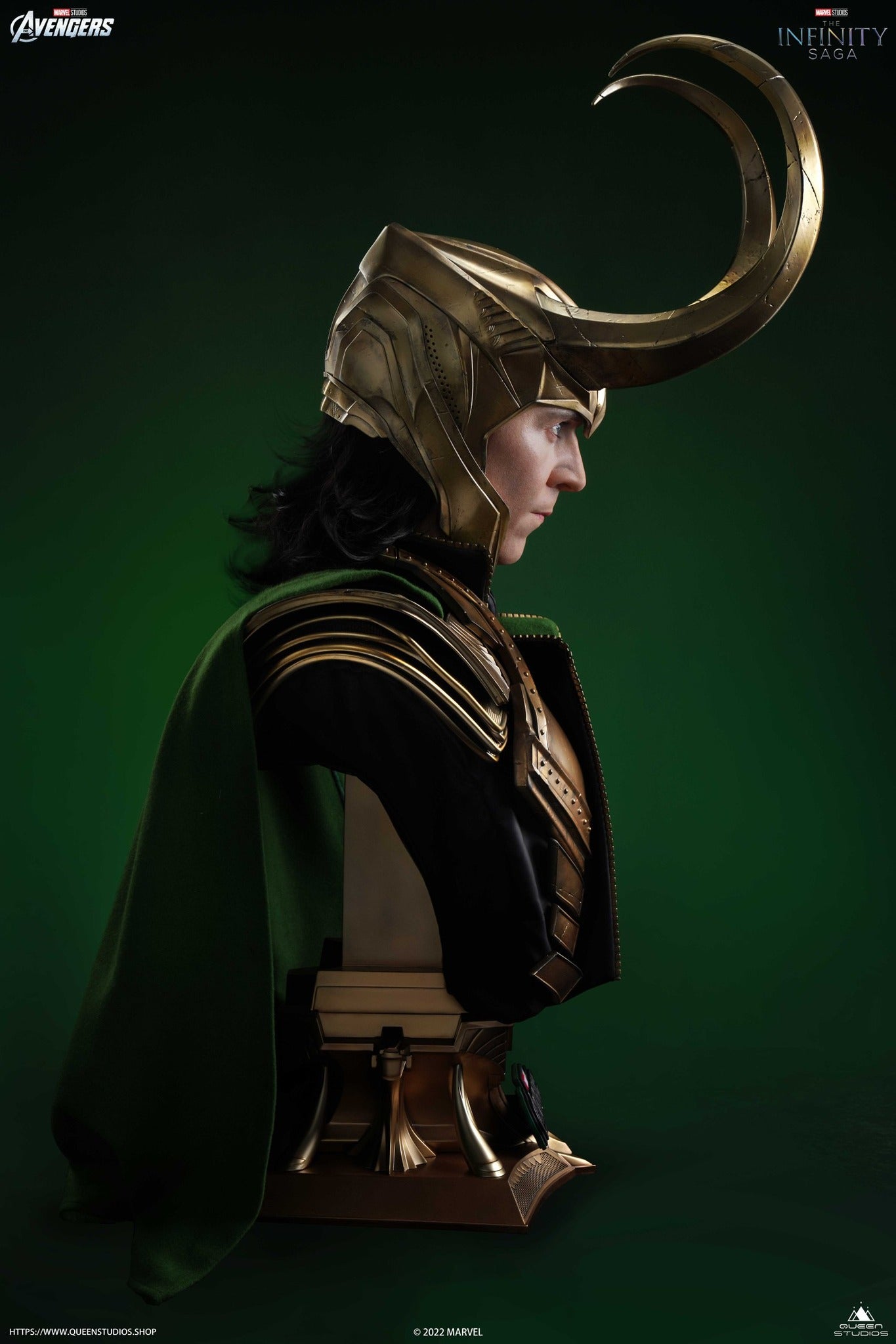 Queen Studios Life Size The Avengers Loki Bust 2.0