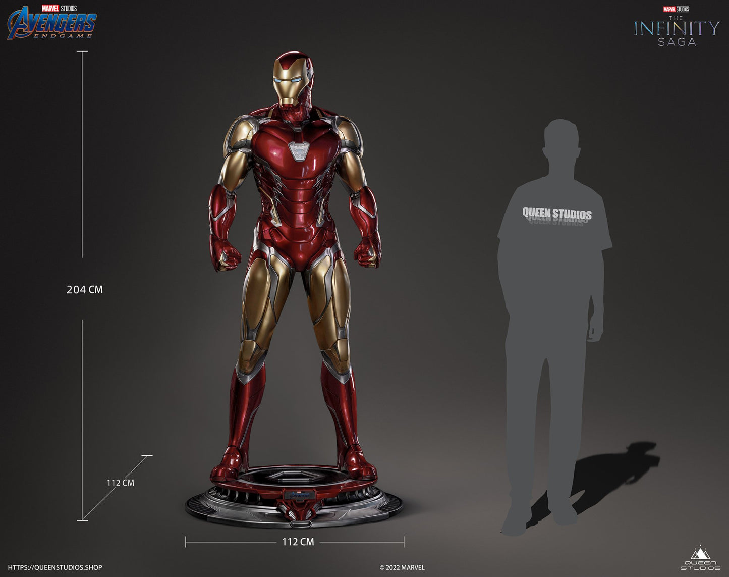 Queen Studios Life Size Iron Man Mark 85 statue