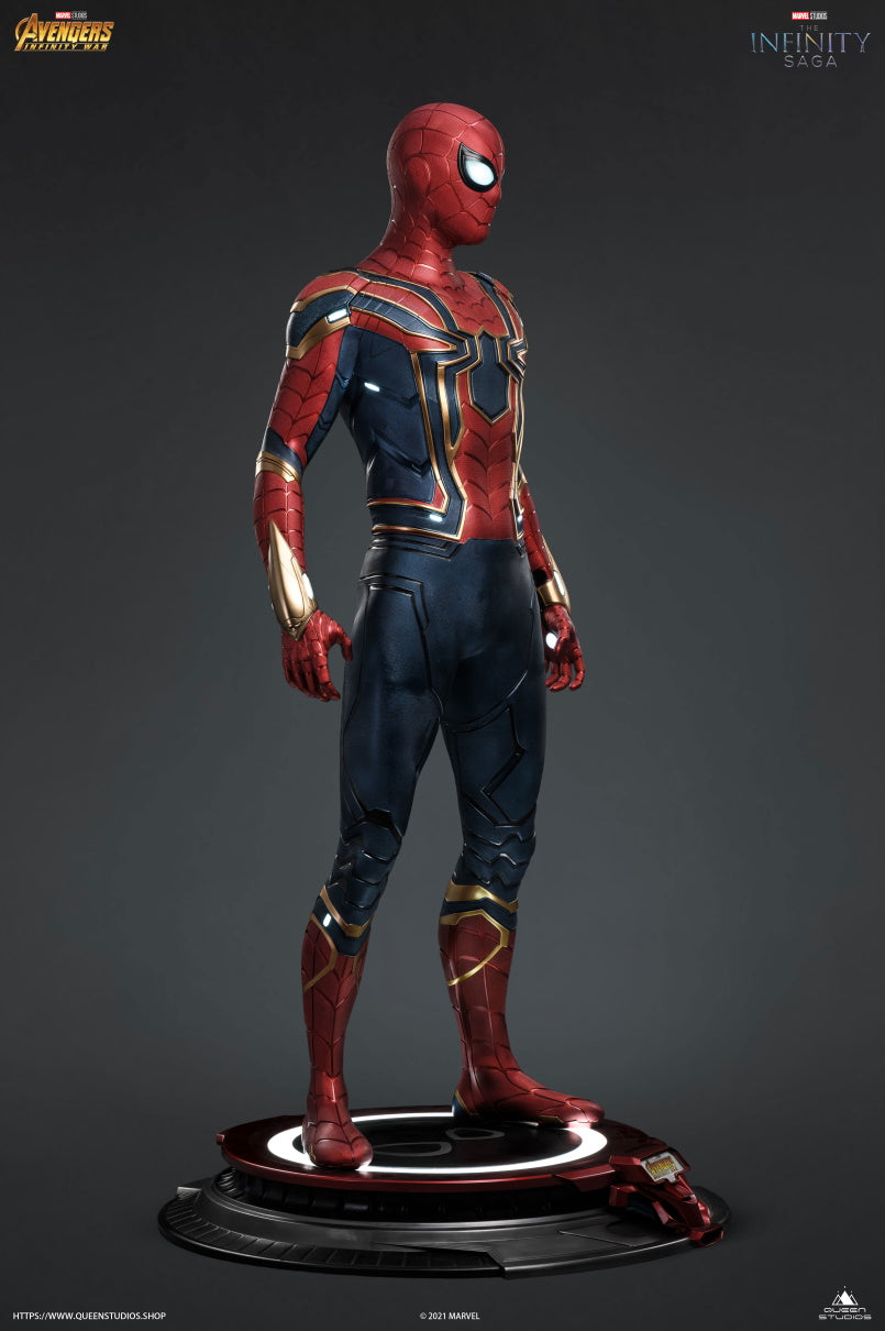 Queen Studios Life Size Iron Spider statue