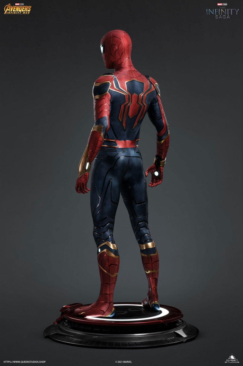 Queen Studios Life Size Iron Spider statue